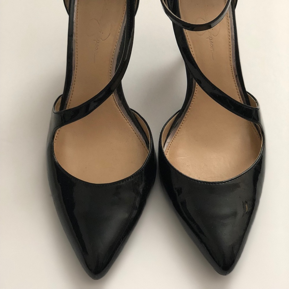 Jessica Simpson Black Strappy Heels
